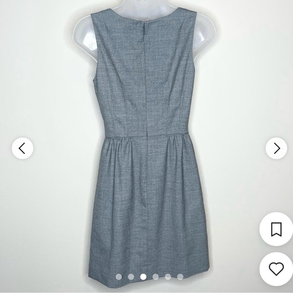 JCrew Women’s Sleeveless, crew neck, fitted bodice, back zipper, pockets, wool - Picture 2 of 6